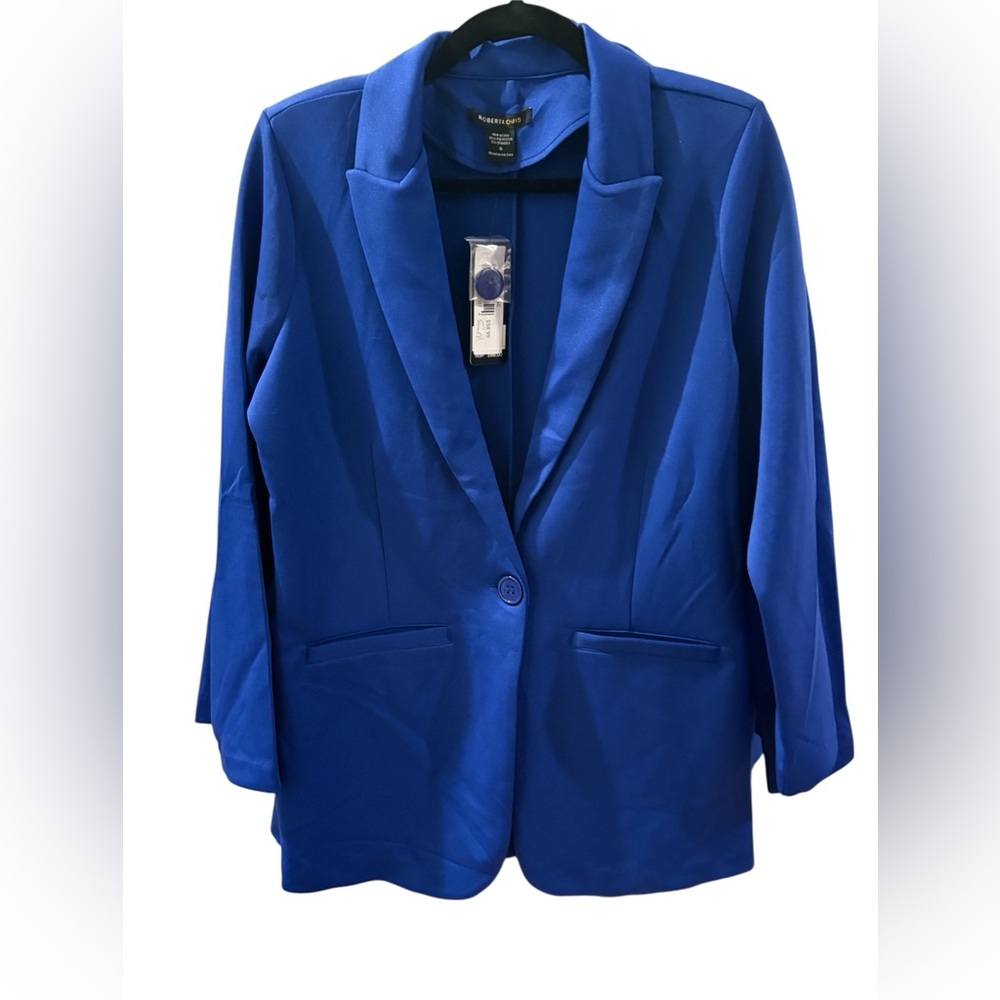 Robert Louis Cobalt Blue Blazer – Size L (NWT)